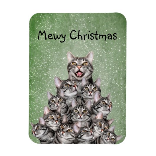 Magnet Flexible Kitty chat arbre de Noël (Vertical)