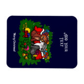 Magnet Flexible Kitty et chiot, Happy XMas (Horizontal)