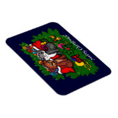 Magnet Flexible Kitty et chiot, Happy XMas (Côté Droit)