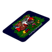 Magnet Flexible Kitty et chiot, Happy XMas (Côté Gauche)
