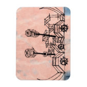 Magnet Flexible Klee - Vieux bateau à vapeur, art abstrait (Vertical)