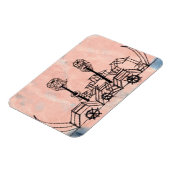 Magnet Flexible Klee - Vieux bateau à vapeur, art abstrait (Côté Gauche)