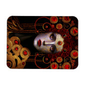 Magnet Flexible Klimt Inspirée Déesse Reine (Horizontal)