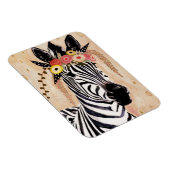 Magnet Flexible Klimt Zebra | Couronne De Fleurs (Côté Droit)