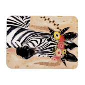 Magnet Flexible Klimt Zebra | Couronne De Fleurs (Horizontal)