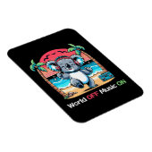 Magnet Flexible Koala Vibing sur la plage (Côté Droit)