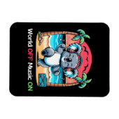 Magnet Flexible Koala vibre sur la plage (Horizontal)