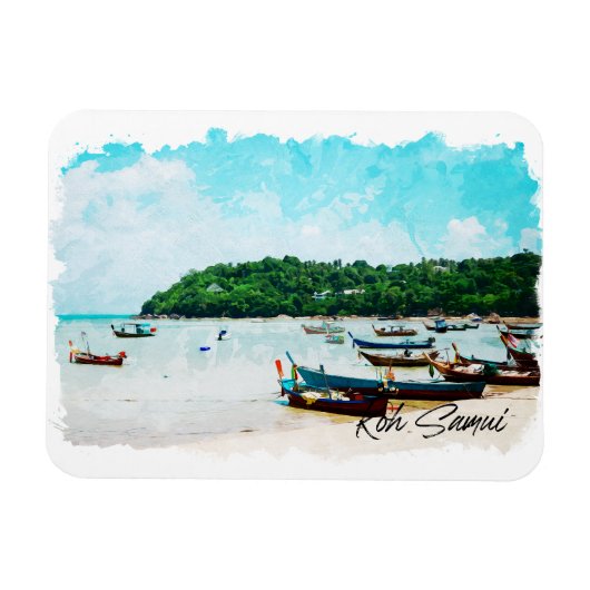 Magnet Flexible Koh Samui thailand beach paradis (Horizontal)