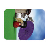 Magnet Flexible Kokeshi Doll (Horizontal)