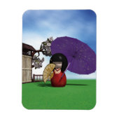 Magnet Flexible Kokeshi Doll (Vertical)