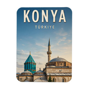 Magnet Flexible Konya Turquie Mevlana Patrimoine Seljoukide Voyage