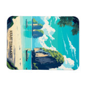 Magnet Flexible Krabi Thaïlande Beach Paradise Travel (Horizontal)