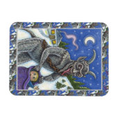 MAGNET FLEXIBLE KRAMPUS & ENFANTS NAUGHTY, HISTOIRE DE NOËL CRAYAN (Horizontal)