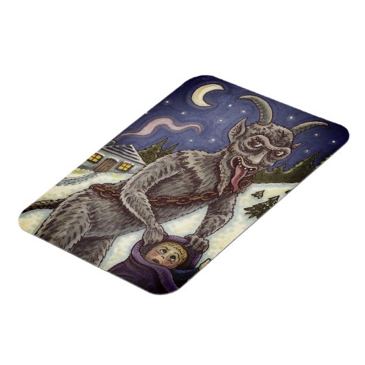 MAGNET FLEXIBLE KRAMPUS & ENFANTS NAUGHTY, HISTOIRE DE NOËL CRAYAN (Côté Gauche)