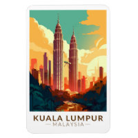 Kuala Lumpur Malaisie Travel Art Vintage