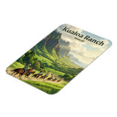 Magnet Flexible Kualoa Ranch Hawaï (Côté Gauche)