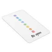 Magnet Flexible Kundalini Yoga Chakra Be Open (Côté Droit)