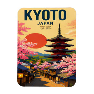 Magnet Flexible Kyoto Japon Temples, Jardins & Ancienne Capitale