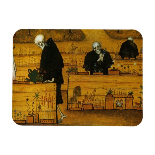 Magnet Flexible L’aimant Jardin de la mort de Simberg (Horizontal)