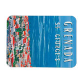 Magnet Flexible La beauté tropicale de Grenade à Saint George's (Horizontal)