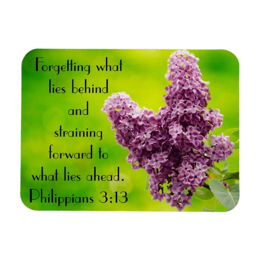 Magnet Flexible La Bible vers encouragement Philippiens 3:13 (Horizontal)