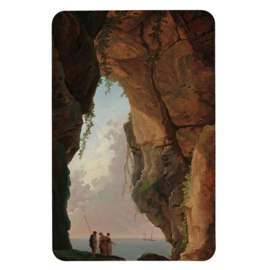 Magnet Flexible La bouche d'une grotte (1784) Hubert Robert (Vertical)