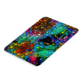 Magnet Flexible La bulle psychédélique éclate les marguerites Abst (Côté Gauche)