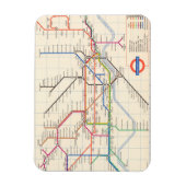 Magnet Flexible La carte métro de Londres (Vertical)