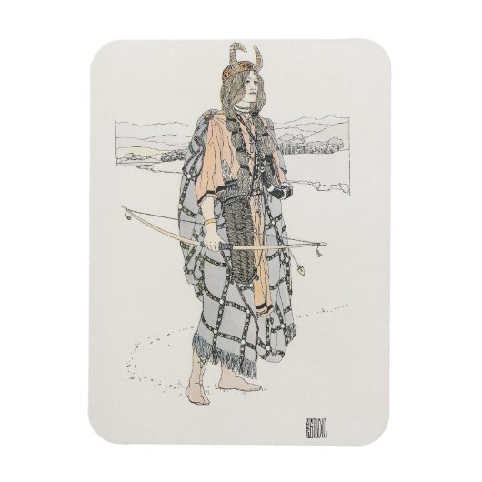 Magnet Flexible La Chasse (par Ann Macbeth) (Vertical)