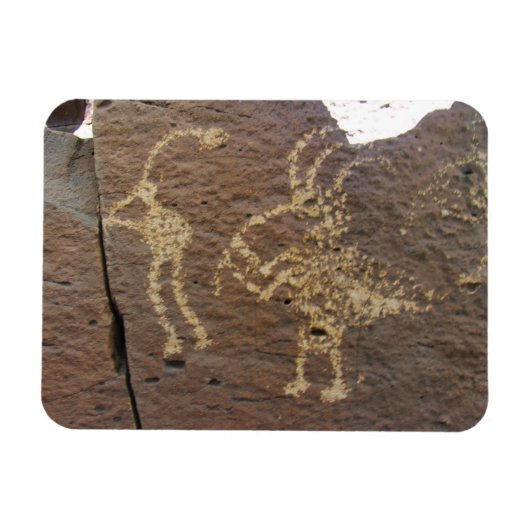 Magnet Flexible La Cieneguilla Petroglyph Site Père Noël Fe (Horizontal)