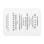 Magnet Flexible La Clemenza di Tito Libretto page de titre (Horizontal)