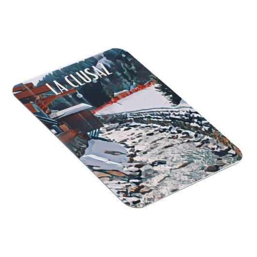 Magnet Flexible La Clusaz Station de ski (Côté Droit)