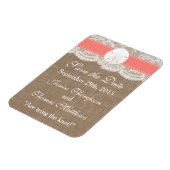 Magnet Flexible La collection de mariage Coral Sand Dollar Beach (Côté Gauche)