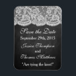 Magnet Flexible La collection de Mariages Chalkboard & Lace<br><div class="desc">La collection de Mariages Chalkboard & Lace - Magnet Réservez la date.</div>