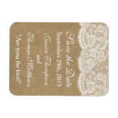 Magnet Flexible La collection de Mariages Kraft & Lace (Horizontal)