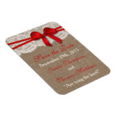 Magnet Flexible La collection de Mariages Rustic Red Bow (Côté Droit)