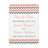 Magnet Flexible La collection moderne de Mariages Chevron - rose e (Vertical)