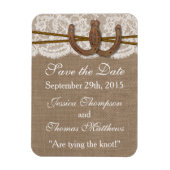 Magnet Flexible La collection Rustic Horseshoe Mariage (Vertical)