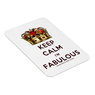 Magnet Flexible La couronne dorée rouge de SlipperyJoe reste calme