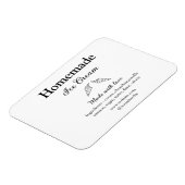 Magnet Flexible La crème glacée maison ajouter les ingrédients fab (Côté Gauche)