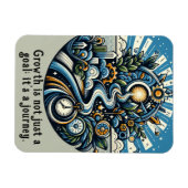 Magnet Flexible La croissance est un voyage (Horizontal)