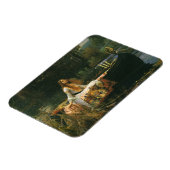 Magnet Flexible La Dame de Shalott sur un bateau par John William  (Côté Gauche)