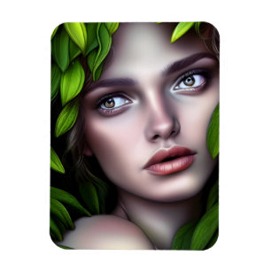 Magnet Flexible La déesse nature druide Femme imaginaire art