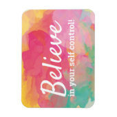 Magnet Flexible La diète croit en votre auto-contrôle affirmation (Vertical)