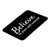 Magnet Flexible La diète croit en votre auto-contrôle affirmation (Côté Gauche)