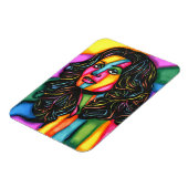 Magnet Flexible La Dolce Espressione art original femme abstraite (Côté Gauche)