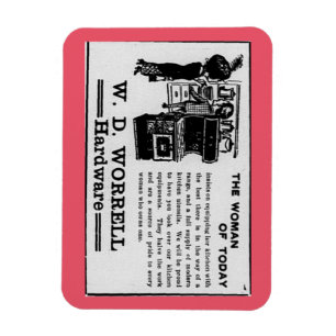 Magnet Flexible La femme de l'annonce de fourneau d'aujourd'hui