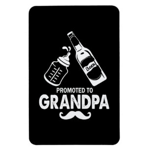 Magnet Flexible La fête des pères promue grand-père