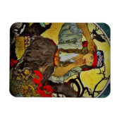 Magnet Flexible La fille avec Raven Moravian professeur chorale (Horizontal)