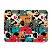 Magnet Flexible La foule de chats (Horizontal)